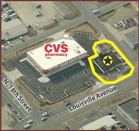 Retail Building For Lease - 2,400 SF: 1710 Louisville Ave, Monroe, LA 71201